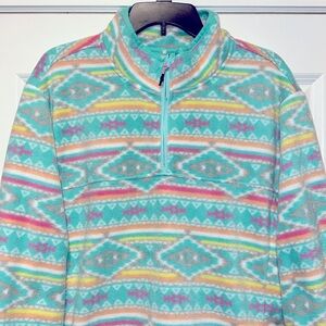 NWOT Chubbies Fleece Quarter Zip- The Flame Commander